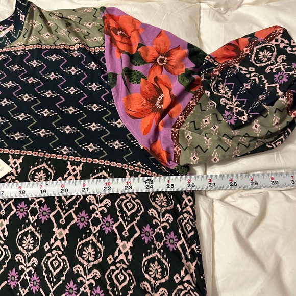 Johnny Was Multicolor Patchwork Blouse - Picture 12 of 13